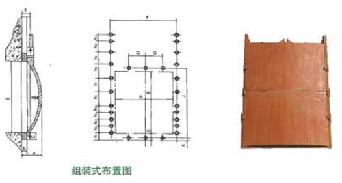 組裝式鑄鐵閘門布置圖